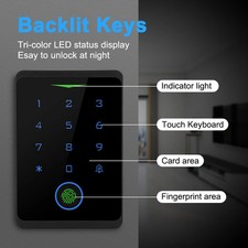 Tuya WiFi Access Control System RFID Fingerprint Keypad Waterproof Door Lock