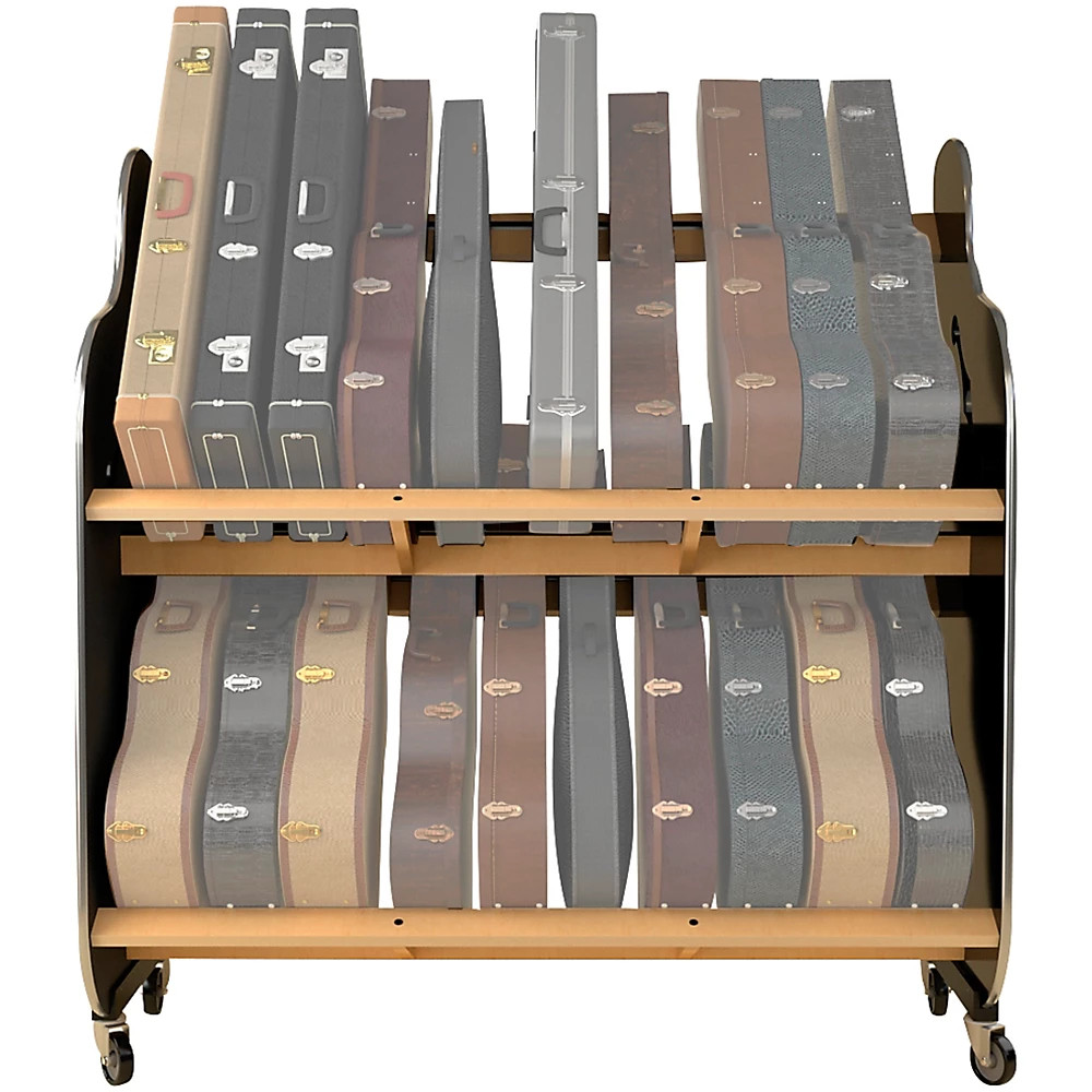 Продукция, созданная компанией A-S, - это Передвижной стеллаж для хранения кейсов Session-Pro с двумя стеками