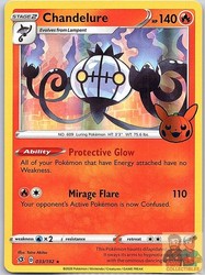 Chandelure 033/192 Trick or Trade BOOster Holo Promo