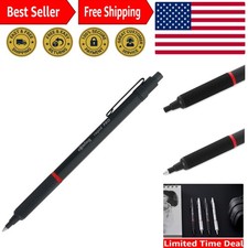 Elegant Medium Point Retractable Ballpoint Pen - Blue Ink, Ambidextrous Design