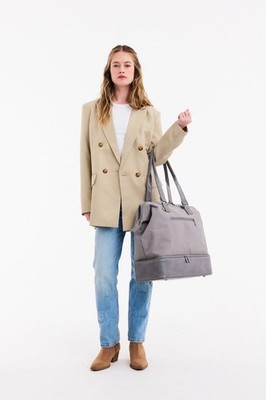 BEIS The Mini Weekender Bag Grey Small NWOT