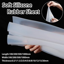 Biały miękki arkusz gumy silikonowej mata wysokotemperaturowa grubość przemysłowa 0,5 mm-20 mm