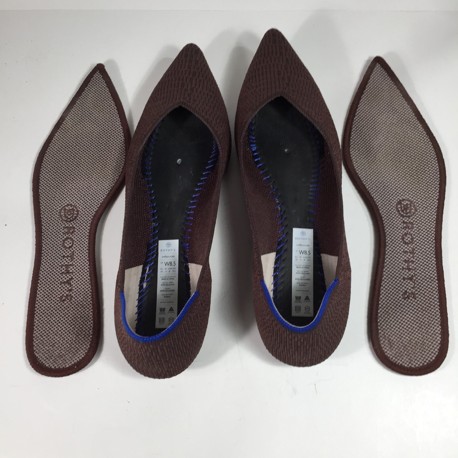 Rothy's The Point II Truffle Python Brown Size US… - image 5