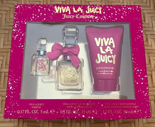 Juicy Couture Viva La Juicy Perfume Gift Set For Women, 3 Pieces, 0.5 fl oz