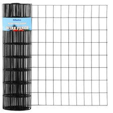 Wire Fence 2in x 3in Black Vinyl Coated Wire Mesh 24" x 50