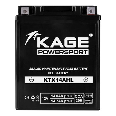 Batterie GEL KAGE YB14L-A2 YB14L-B2 für Arctic Cat Cat 250 300 Bj. 1998-2005