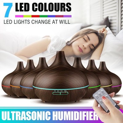 550ML Ultraschall Luftbefeuchter Aroma Diffuser Diffusor Humidifier 7 LED Licht
