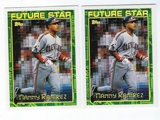 2 * MANNY RAMIREZ * 1994 TOPPS FUTURE STAR ROOKIE RC 