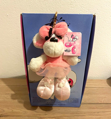 Diddl Maus Plüsch Schlüsselanhänger im Ballerina Outfit pink/weiß mit Etikett