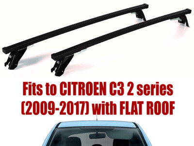 Premium Roof Rack Bars For CITROEN C3 (2009-2017) with Flat Roof ST305/156M