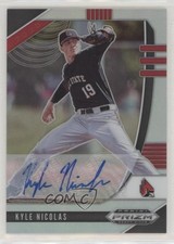 2020 Panini Prizm Draft Picks Silver Prizm Auto Kyle Nicolas #PDP61 Auto 2t9