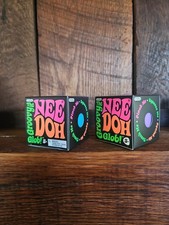Schylling The Groovy Glob Lot of 2, purple/Blue Nee Doh. Authentic/ New in box
