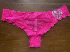 Victoria's Secret PINK Vintage 2013 Extra Low Rise Mini Cheekster Lace Panties M