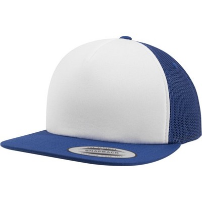 Flexfit Foam Trucker with White Front roy/wht/roy Unisex Basecap Kappe Mesh Neu