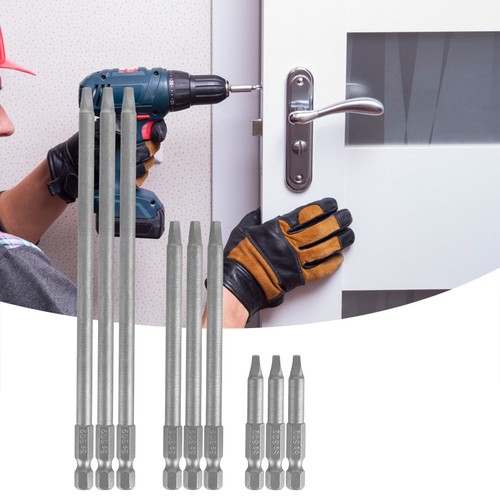 9x Square Hole Drill Bit 50/100/150mm Alloy Steel Magnetische Elektrische Bits - Picture 12 of 22