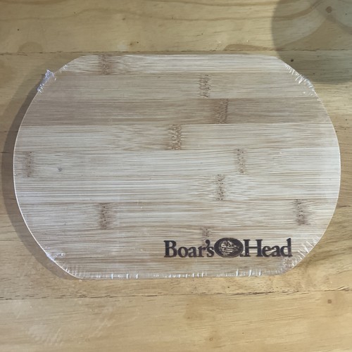 Boar's Head Bamboo Cutting Charcuterie Board 9.5" Wide x 6.5" High- New & Sealed