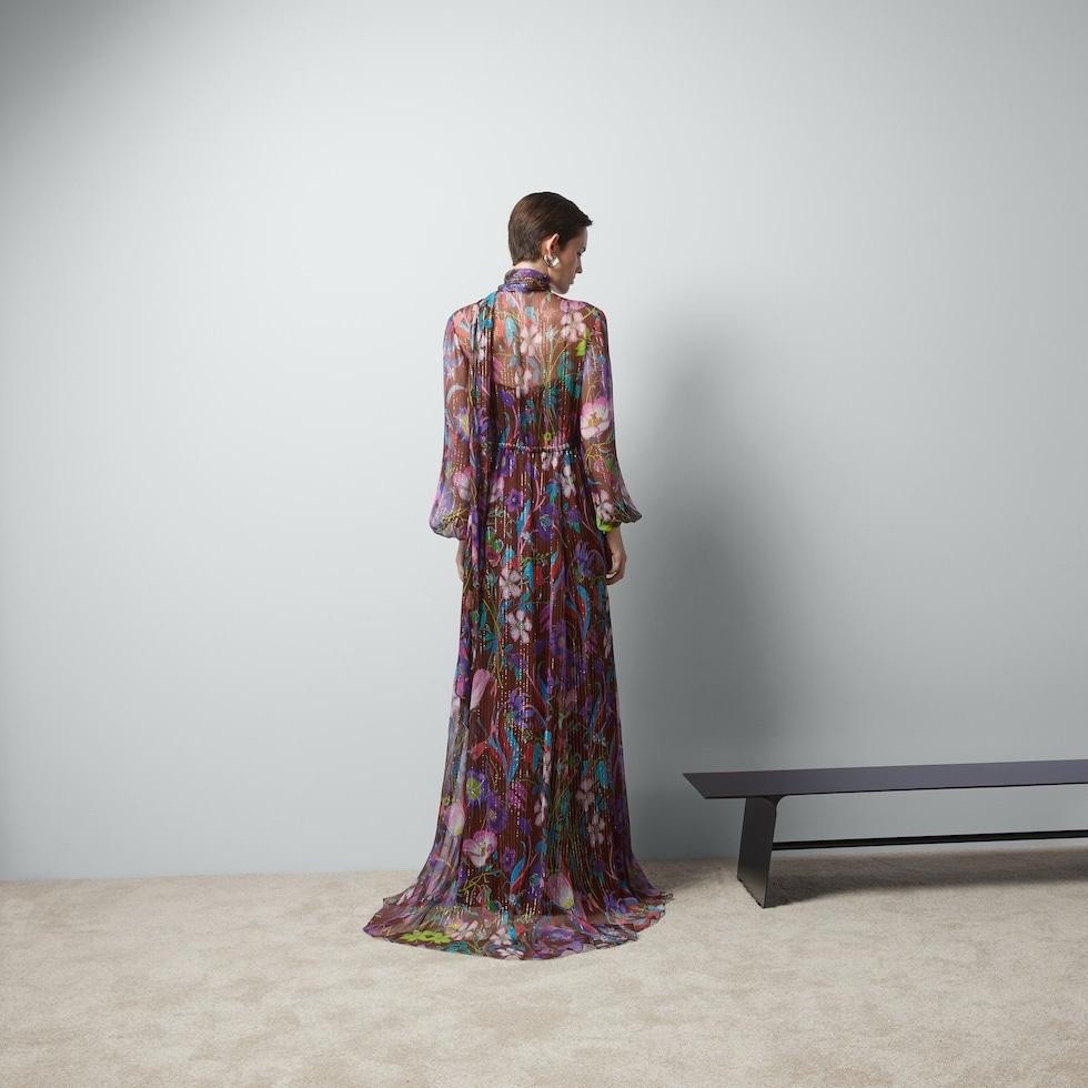 Gucci Floral Print Silk Blend Maxi Dress - BNWT | eBay Gucci Floral Print Silk Blend Maxi Dress - BNWT | eBay