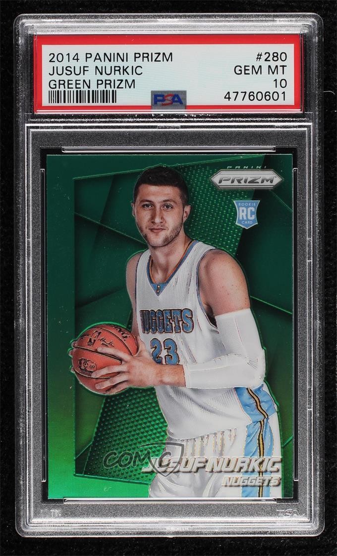 2014-15 Panini Prizm Green Prizm Jusuf Nurkic #280 PSA 10 GEM MT Rookie RC g6p