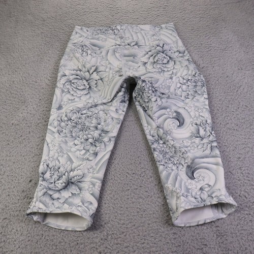 Lululemon Cropped Leggings Womens 6 Twine White Multi Athletic Gym Yoga Workout - Picture 2 of 8
