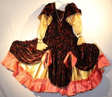 Dance Romantic Dress Red Velvet Fall