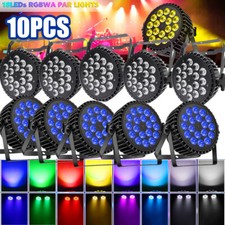 10PC 270W 18LED RGBW Par Stage Light DMX DJ Par Can Light Disco Party Wash Light