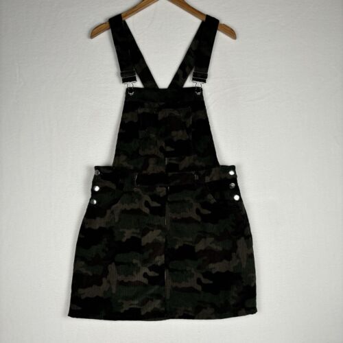 New Look Women's Camo Skirtall Size L Large Camouflage Overall Skirt
