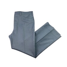 NEW VTG 70s Haggar Slacks Men's Flat Front Polyester Pants Houndstooth   36x30