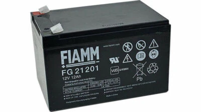 BATTERIA FIAMM FG21201 12V 12A 4,8 mm 12 ah PEG PEREGO ALLARMI UPS PB FRACARRO