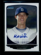 MATT WISLER 2013 BOWMAN CHROME PROSPECT AUTOGRAPH AUTO AG6564