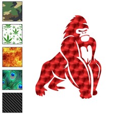 Gorilla Ape, Vinyl Decal Sticker, 40 Patterns  3 Sizes, 7142