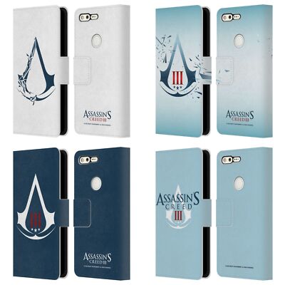 OFFIZIELLE ASSASSIN'S CREED III LOGOS BRIEFTASCHE HÜLLE HUELLE FÜR GOOGLE HANDYS