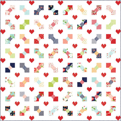 Quilt Pattern BOW TIE LOVE Moda QUILT JANE The Good Life
