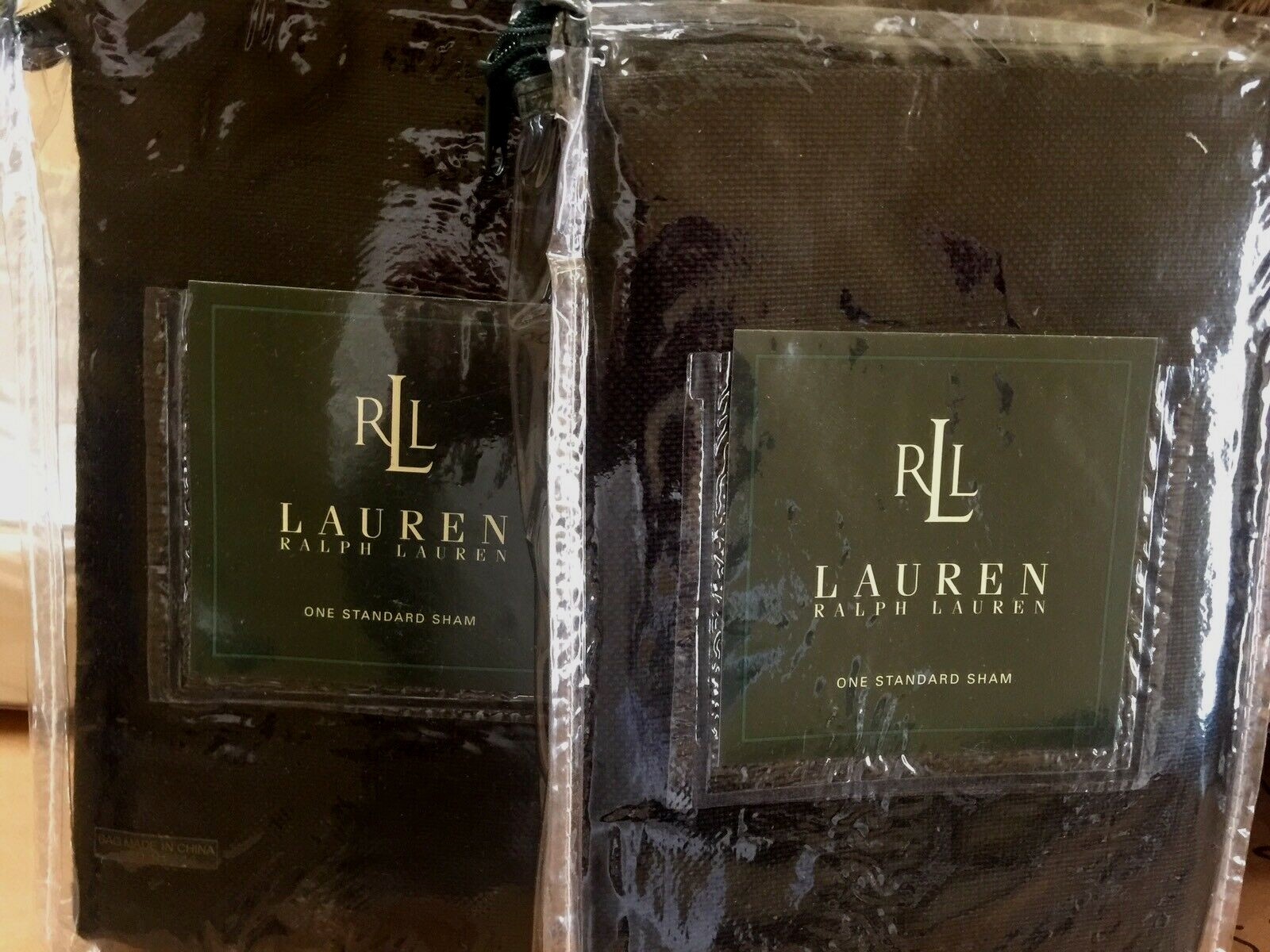 Ralph Lauren Pillow Sham 100 Linen India White Standard 1st Quality for