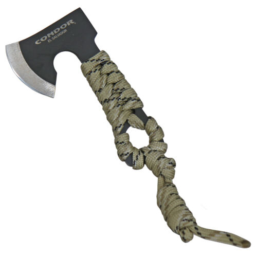 CONDOR Axt Mini Tomahawk "Carlitos Neck Hatchet Camo" Ganzstahl Kxdexscheide - Bild 2 von 6