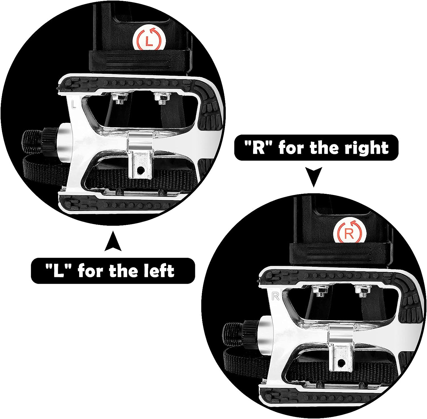 Mountain Bike Pedals Toe Cages 9/16? Spin with Straps/Toe Clip Aluminum