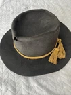 REAL original Civil War Hardee Davis 1858? hat cap insignia cord cavalry Army 2