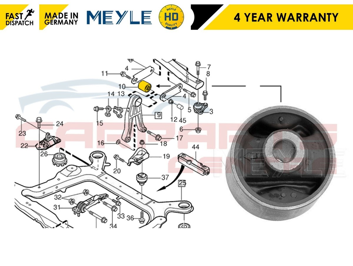 FOR VOLVO TOP ENGINE MOUNT BUSH BUSHING 850 S70 V70 C70 MEYLE
