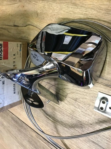 1974-77 NEWPORT NEW YORKER IMPERIAL C BODY MOPAR NOS LH CHROME REMOTE MIRROR KIT