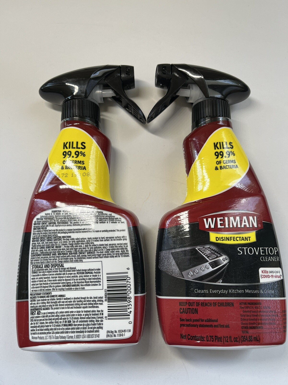 2Pk WEIMAN Glass Ceramic Range Stove Cook Top DAILY CLEANER Polish