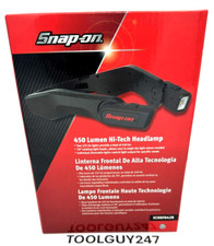SNAP ON ECHDF042 B HIGH-TECH HEADLAMP LIGHT BLACK 450 LUMENS Rechargeable NEW