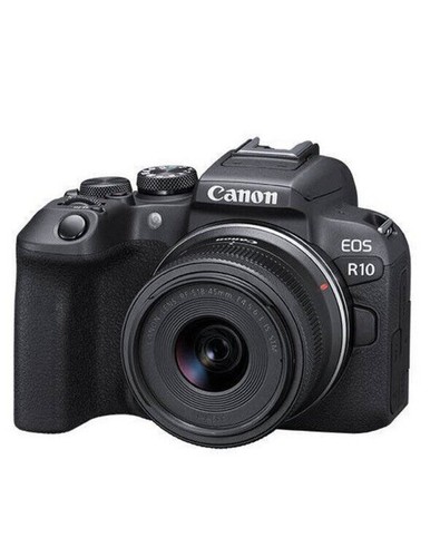 Canon EOS R10 24.2MP Mirrorless Camera - Black (RF-S 18-45mm f/4.5-6.3 IS STM)