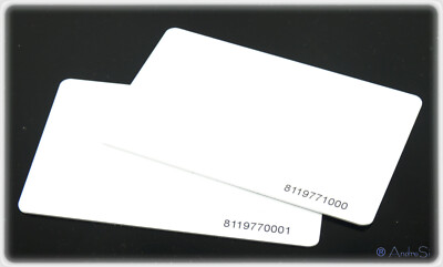 10-100 RFID-Karte Legic ATC4096 Byte 3DES  encrypt. ISO14443 A 13,56MHz Transp.