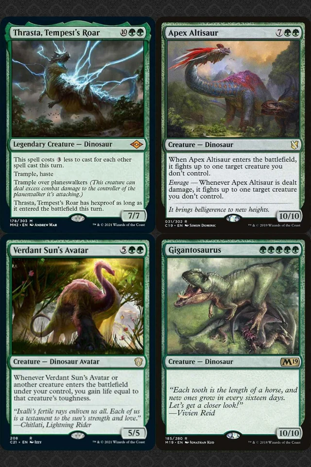 Ghalta, Primal Hunger DINOSAUR Commander Deck - MTG Ready-to-Play Green EDH Alt - Image 2 of 4