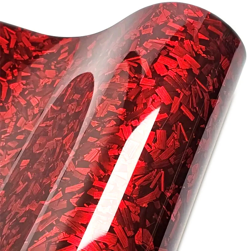 Forged carbon 3D red car film high gloss forged color changing film €22/m² - Image 2 of 4