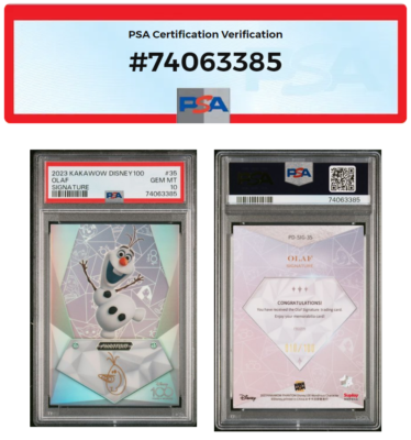 Olaf 2023 Kakawow Phantom Disney 100 Years of Wonder Signature