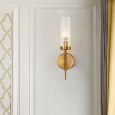 Modern Gold Wall Lamp Glass Wall Sconce Light Fixtures Living Room Bedroom Decor