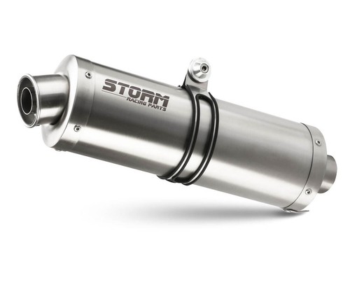 Scarico Storm by Mivv Oval acciaio inox per CF Moto MT 650 2021 > 2023 - Foto 2 di 5