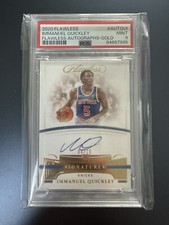 2020-21 Panini Flawless Basketball Immanuel Quickley Rookie Gold Signatures 4/10