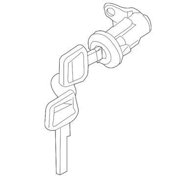 Genuine Nissan Door Lock Cylinder H0601-1PA0A
