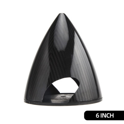 1X  6 inch Carbon Fiber Spinner 2 Blade For Gas RC Airplane ZY01 Black New